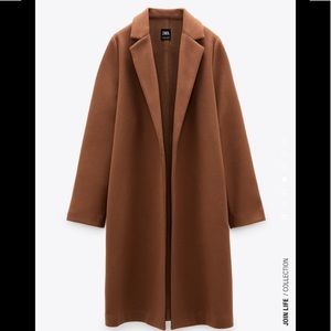 ZARA CAMEL LAPEL COAT